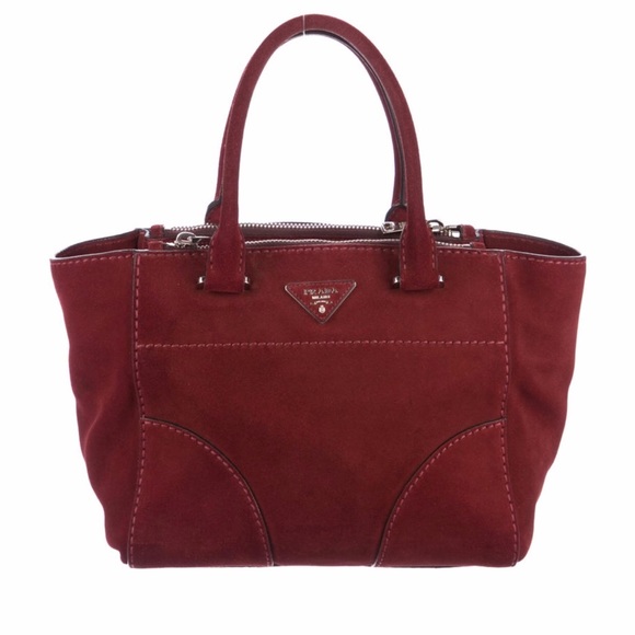 Prada pink suede bag - Picture 1 of 7